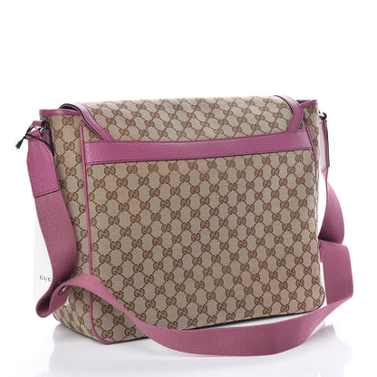 Gucci Monogram Convertible Diaper Bag Beige Peonia Flower 3 of 10