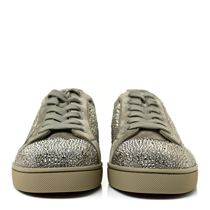 Christian Louboutin Strass Louis Junior Flat Sneakers 40.5 Grey 2 of 9