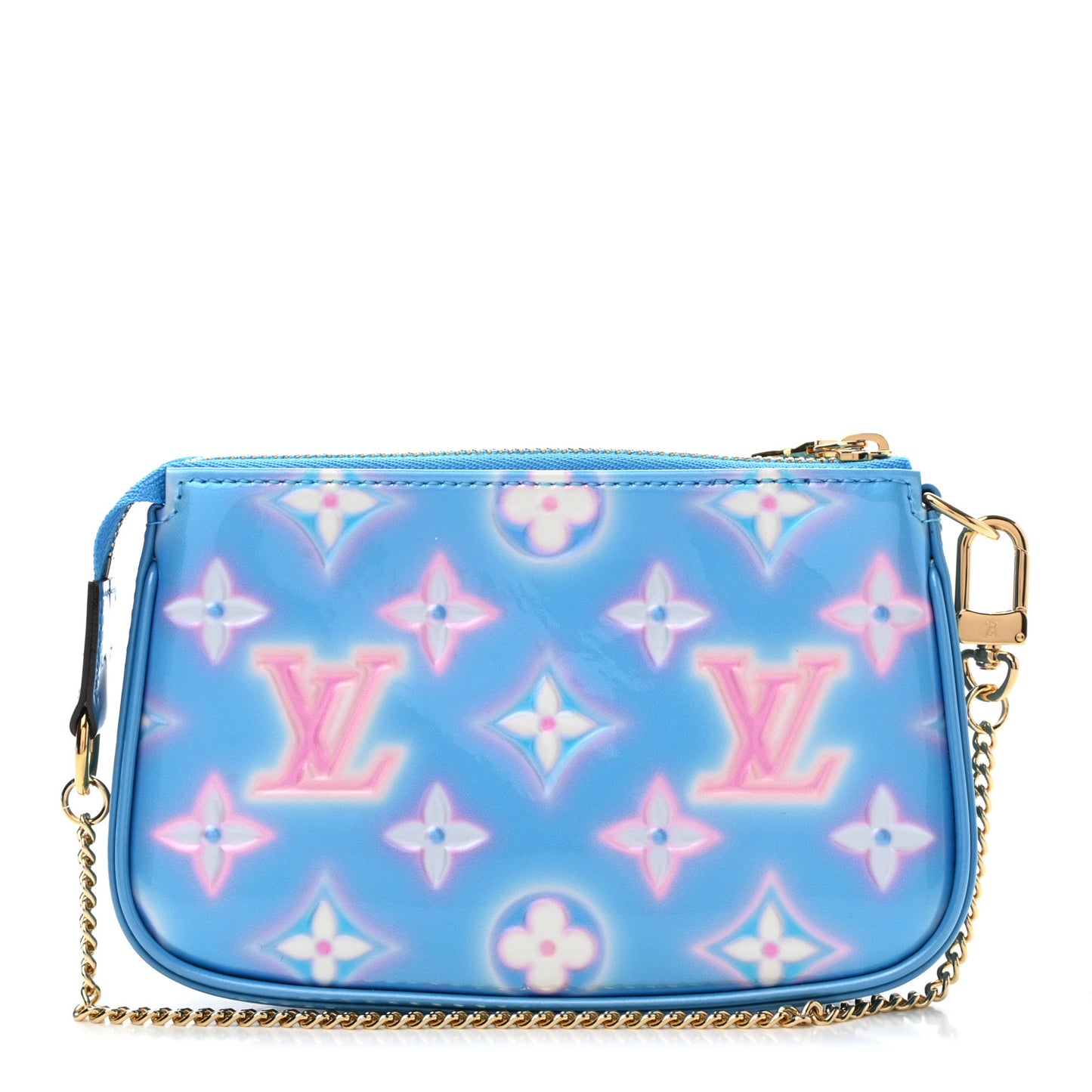 Vernis Valentine Mini Pochette Accessories Baby Blue Neon
