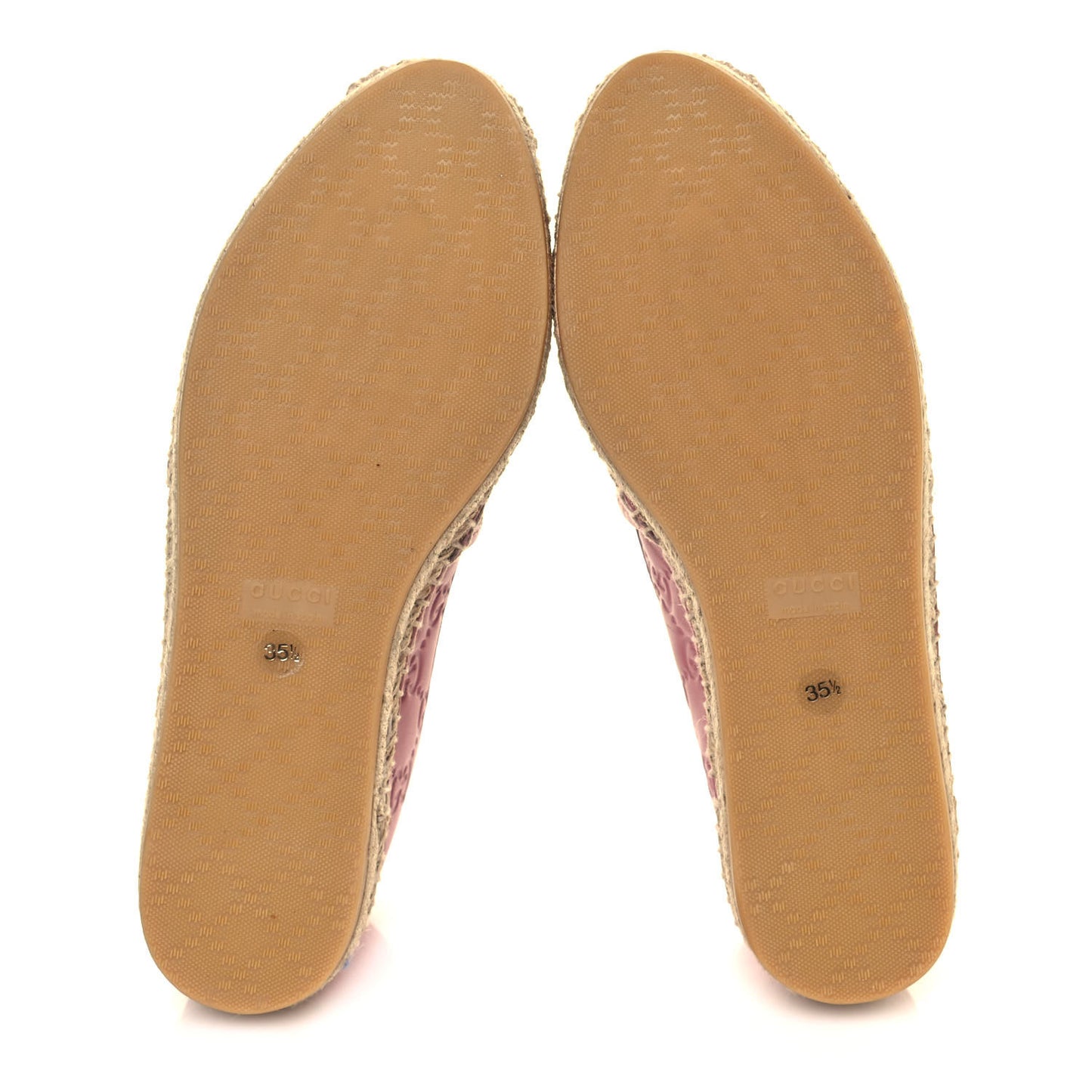 Guccissima Signature Espadrilles 35.5 Rose Baby Candy