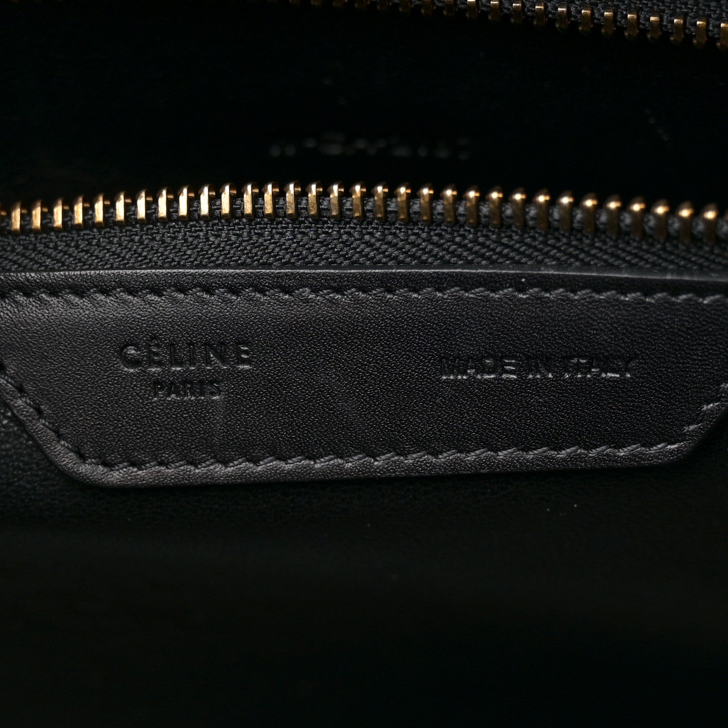 Celine Nubuck Drummed Calfskin Mini Bi-Color Luggage Black White 6 of 11