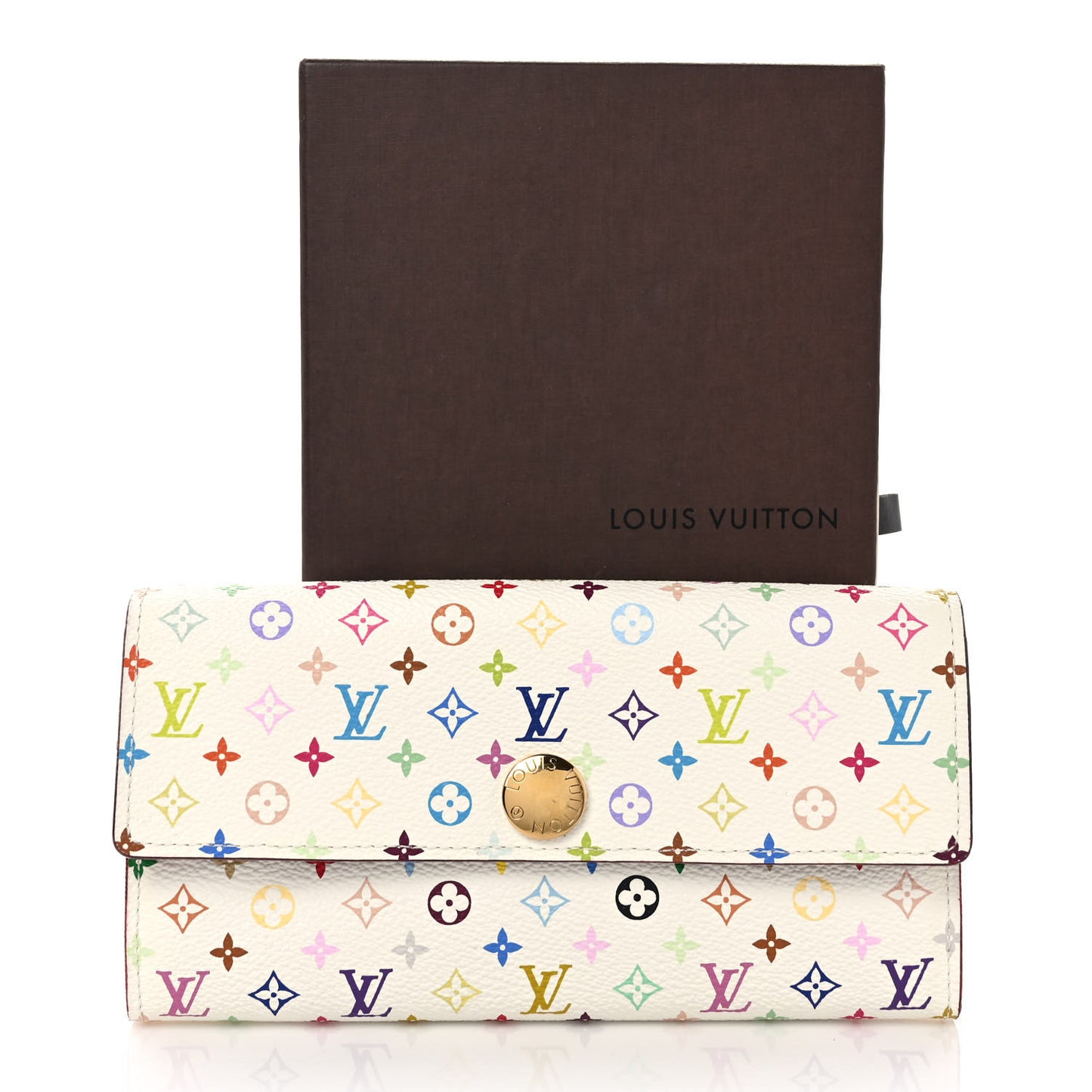 Monogram Multicolor Sarah Wallet White Figue