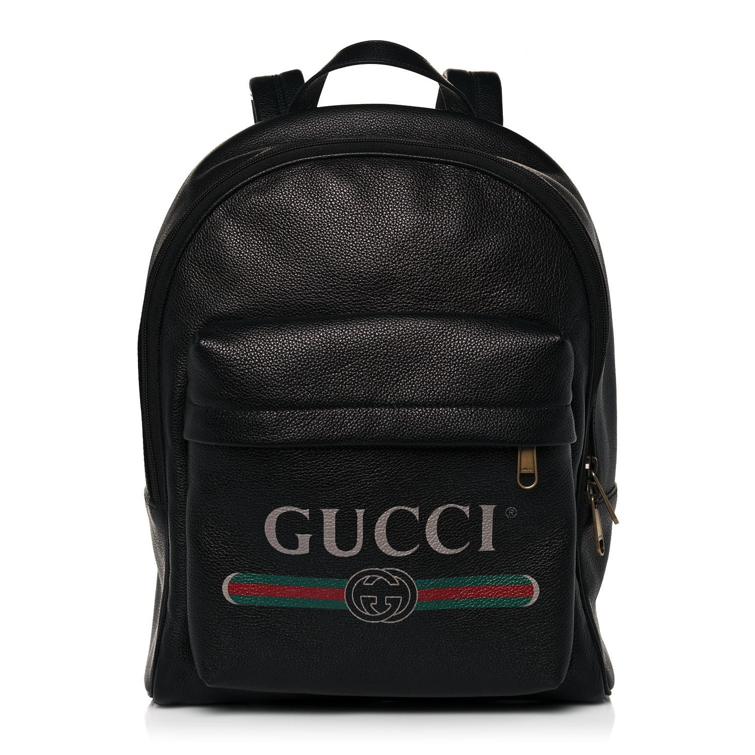 Gucci Calfskin Logo Day Backpack Black 1 of 10