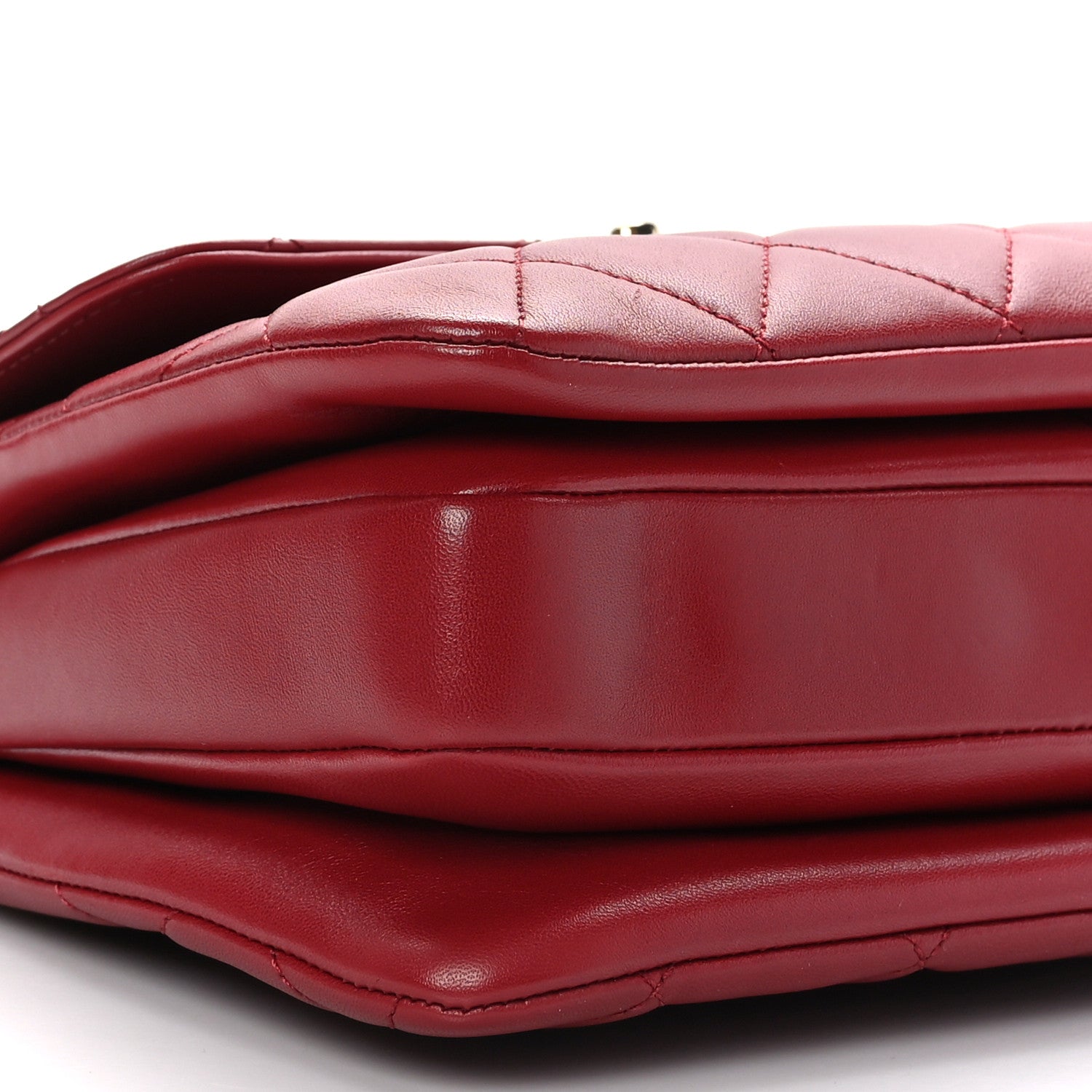 Chanel Lambskin Quilted Small Trendy CC Flap Dual Handle Bag Red 9 of 10