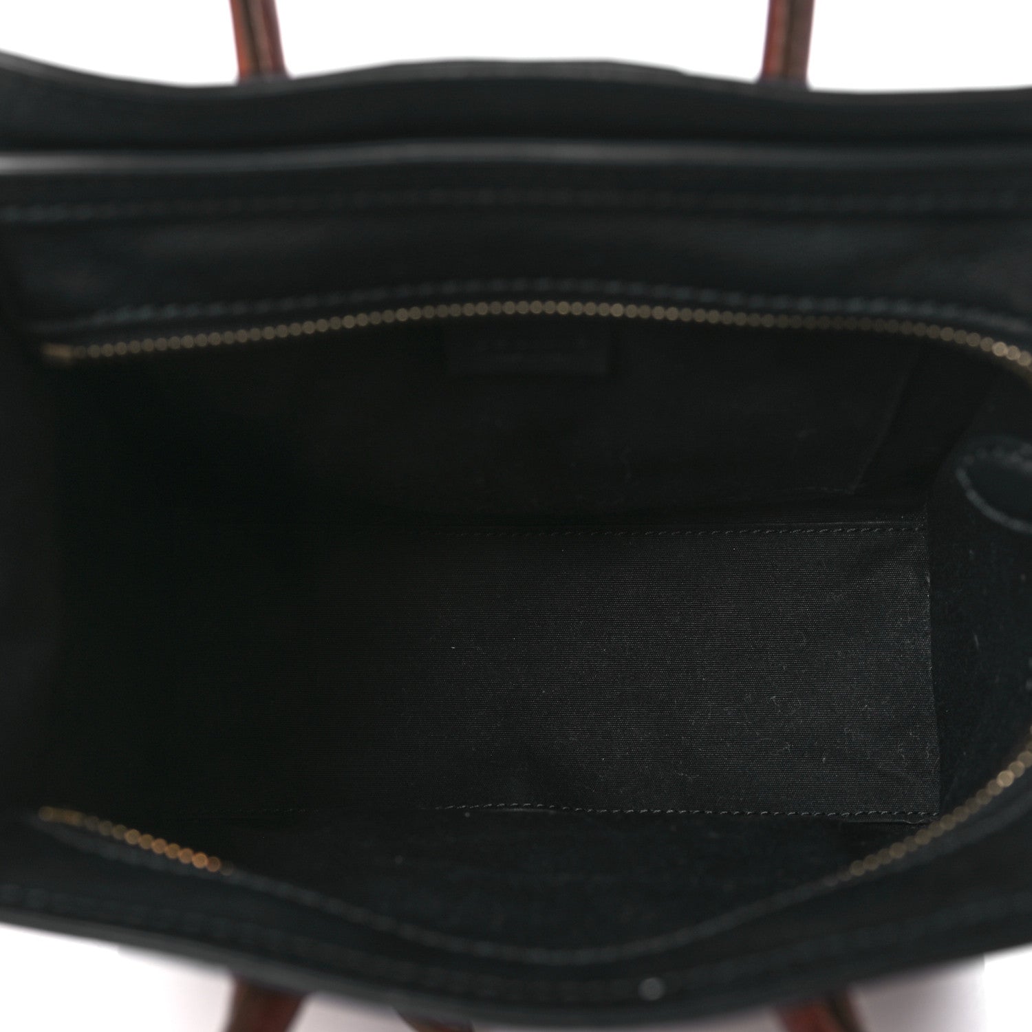 Celine Canvas Smooth Calfskin Nano Tri-Color Luggage Natural Black Tan 5 of 9