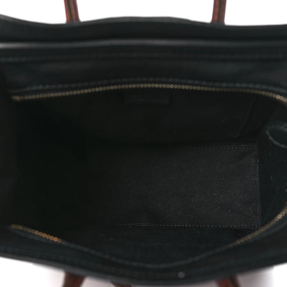 Celine Canvas Smooth Calfskin Nano Tri-Color Luggage Natural Black Tan 5 of 9