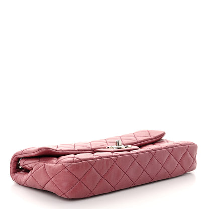 Chanel Lambskin Quilted East West Flap Dark Red 4 of 9