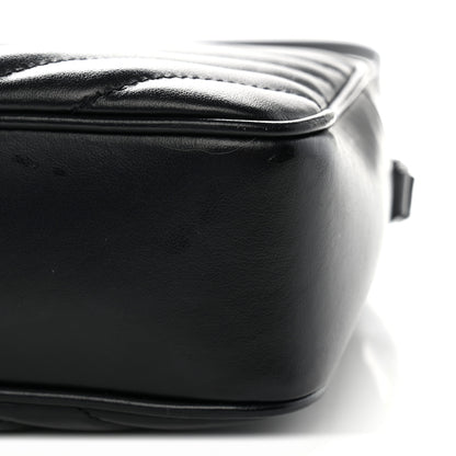 Saint Laurent Calfskin Matelasse Monogram Monochrome Lou Camera Bag Black 11 of 12