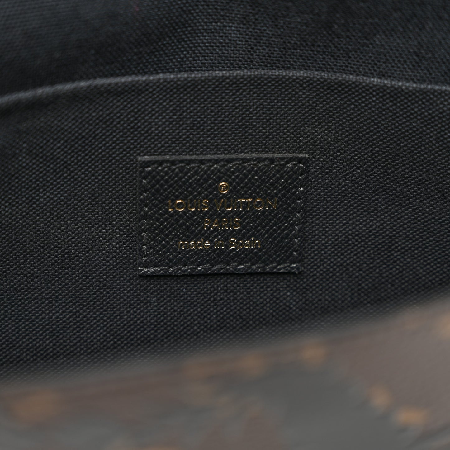 Monogram Blossom Pochette Felicie Chain Wallet Black