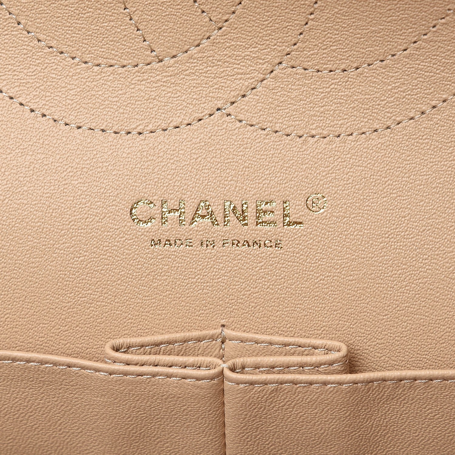 Chanel Caviar Quilted Jumbo Double Flap Beige Clair 7 of 10