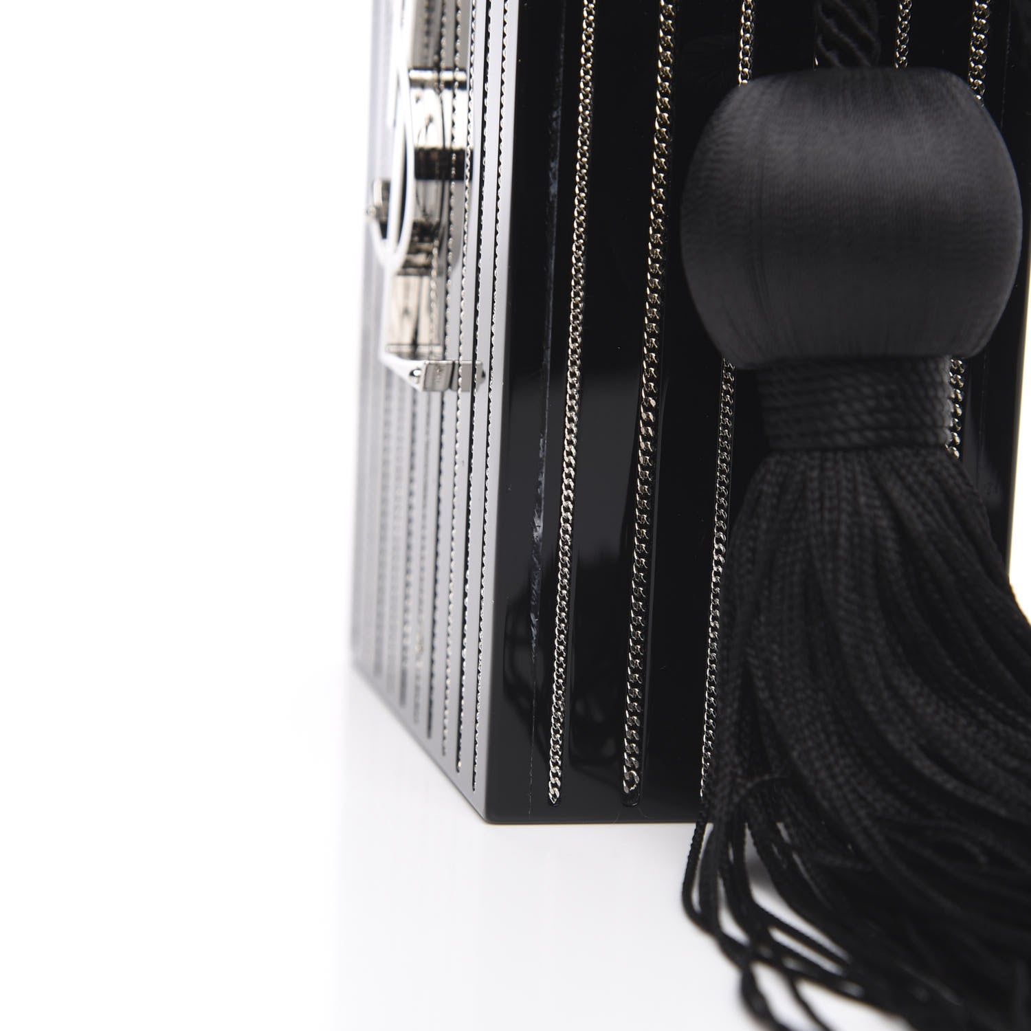 Saint Laurent Acrylic Metal Miniadure Logo Match Box Black 11 of 12