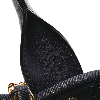 Chanel Lurex Canvas Medium Deauville Tote Navy Blue Gold 18 of 18