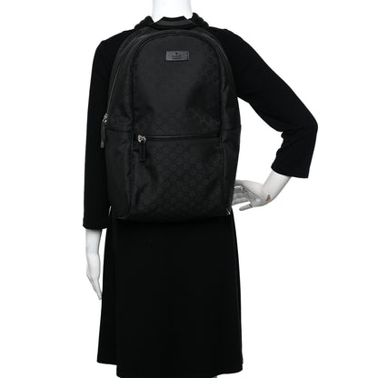 Gucci Nylon Monogram Slim Backpack Black 2 of 10