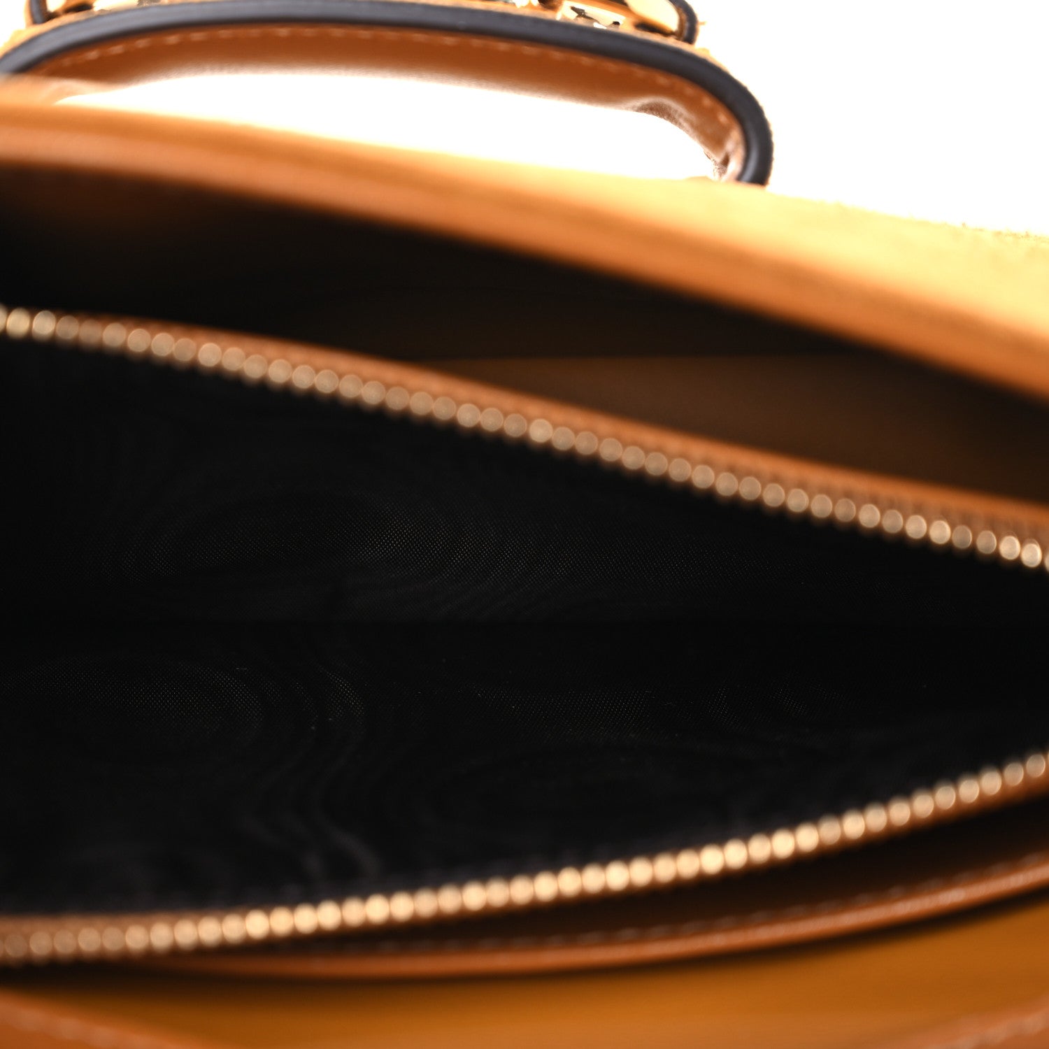 Gucci Suede Shearling Horsebit Mini 1955 Shoulder Bag Honey Beige Milk 7 of 15