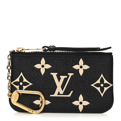 Louis Vuitton Empreinte Monogram Giant Key Pouch Black Beige 1 of 7