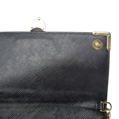 Prada Saffiano Cahier Mini Bag Black 10 of 12