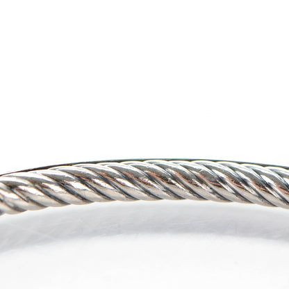 David Yurman Sterling Silver 3mm Cable Classics Bangle Bracelet 5 of 5