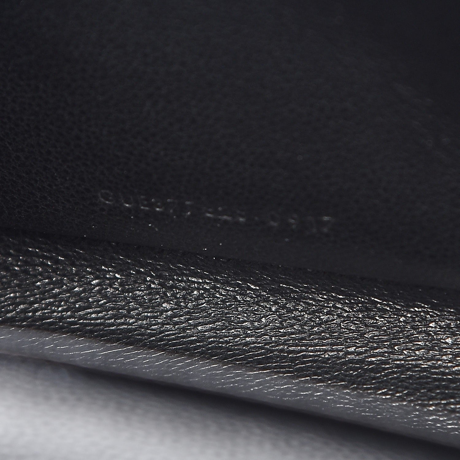 Saint Laurent Grain De Poudre Matelasse Chevron Monogram Chain Wallet Black 7 of 7
