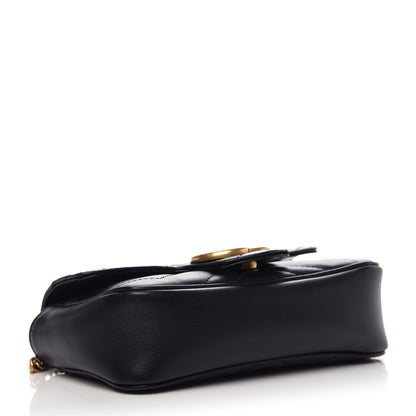 Gucci Calfskin Matelasse Super Mini GG Marmont Shoulder Bag Black 4 of 10