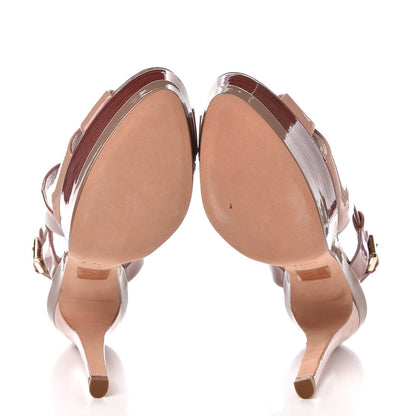Christian Dior Patent Dior Contrast Platform Sandal 38 Pink 5 of 9