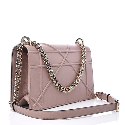 Christian Dior Grained Calfskin Medium Diorama Flap Bag Nude 4 of 14