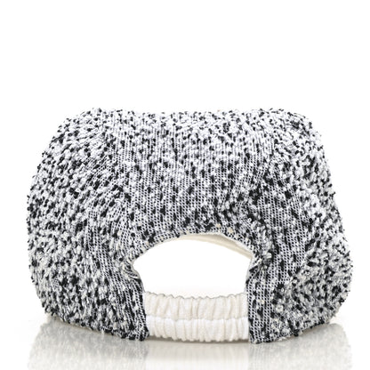 Chanel Tweed CC Cap Hat M Black White 5 of 7