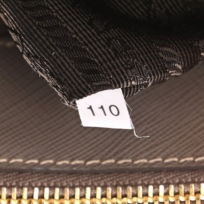 Prada Saffiano Mini Galleria Double Zip Tote Argilla 7 of 10