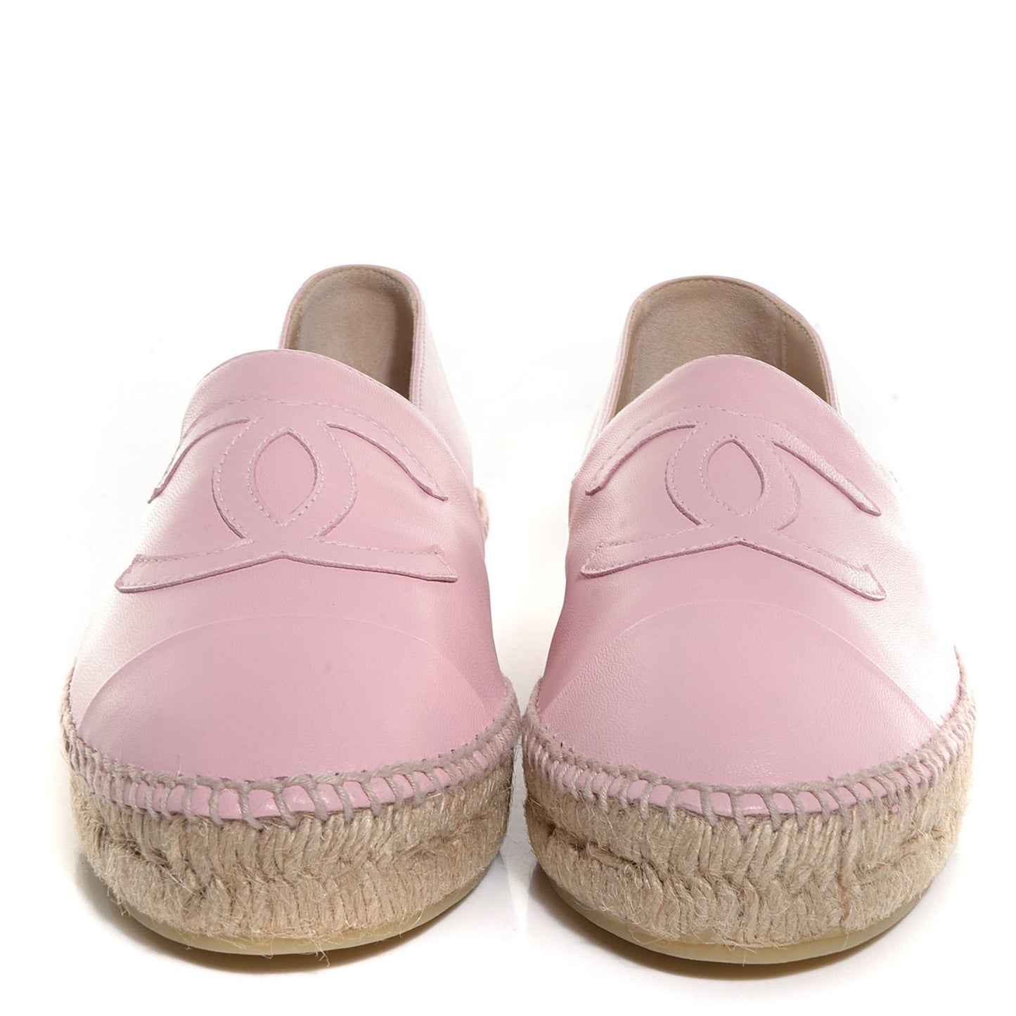 Lambskin CC Espadrilles 40 Light Pink