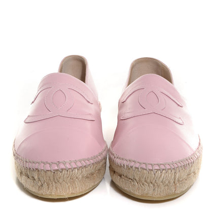 Chanel Lambskin CC Espadrilles 40 Light Pink 2 of 9