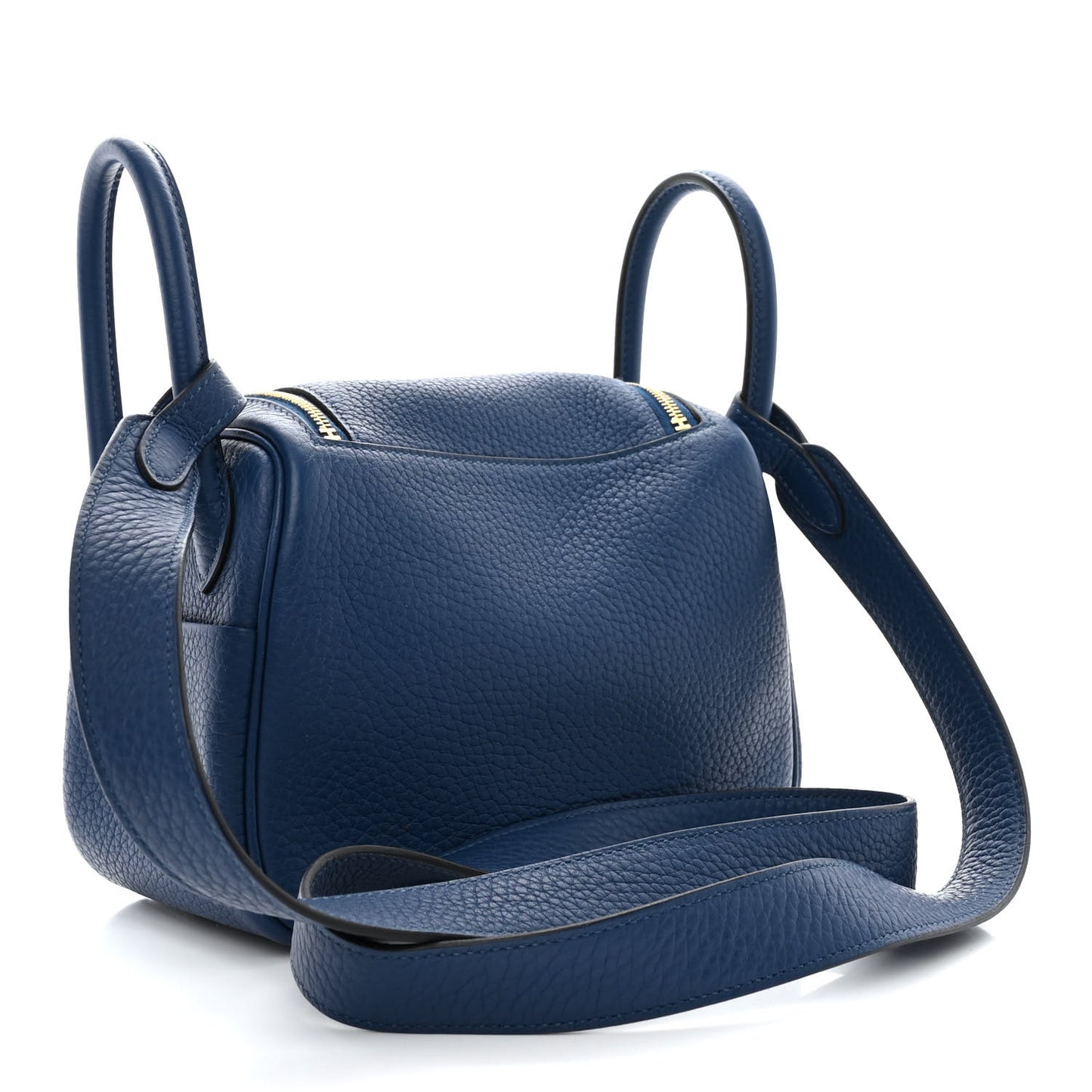 Taurillon Clemence Mini Lindy 20 Deep Bleu
