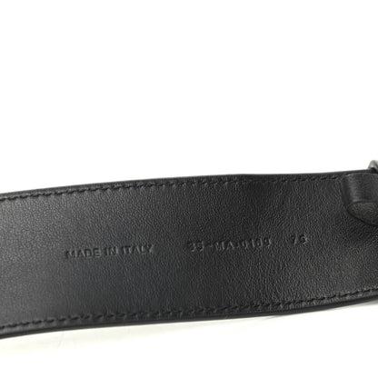 Christian Dior Crinkled Lambskin Large 30 Montaigne Belt 75 Black 4 of 6