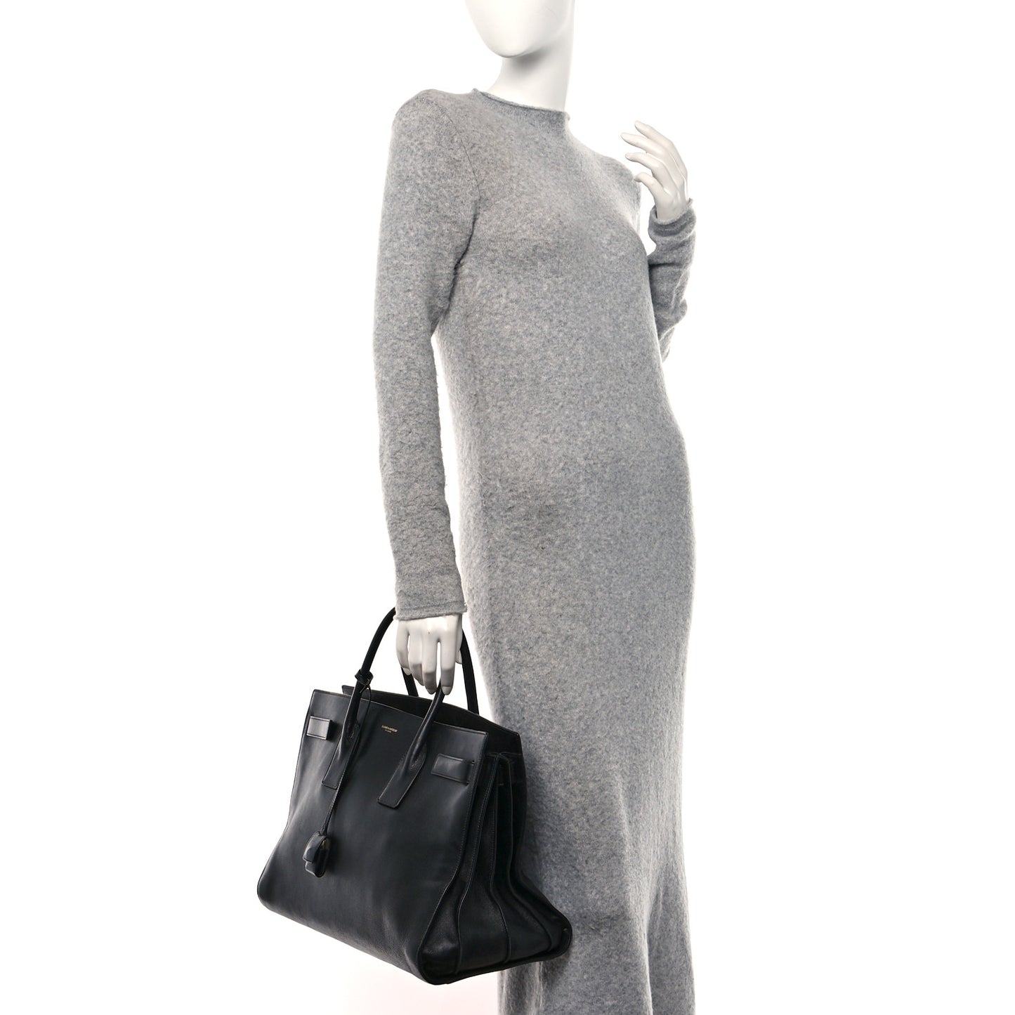Calfskin Large Sac de Jour Carryall Black