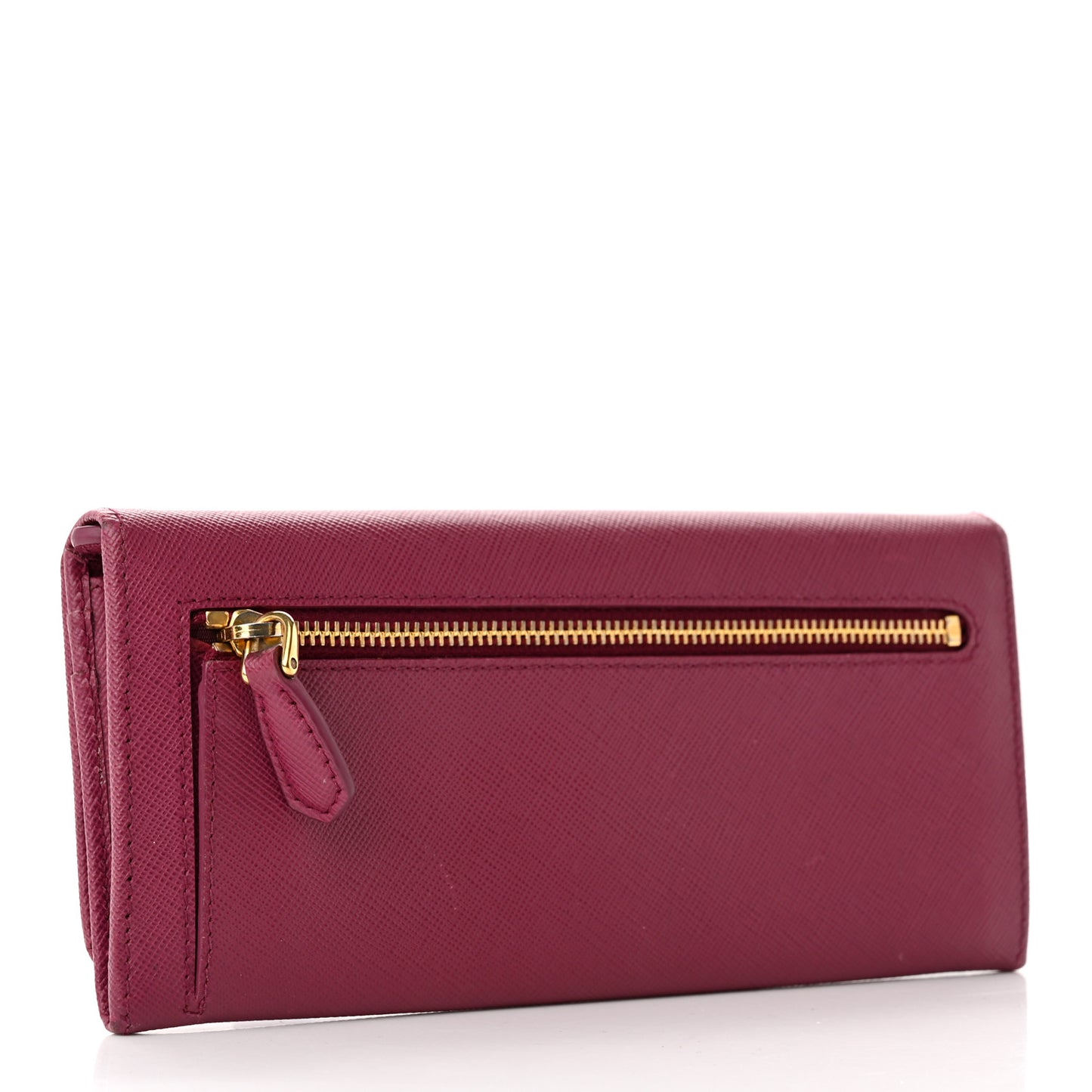 Saffiano Metal Continental Flap Wallet Ametista