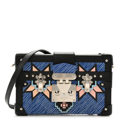 Louis Vuitton Epi Azteque Petite Malle Denim Light 1 of 16