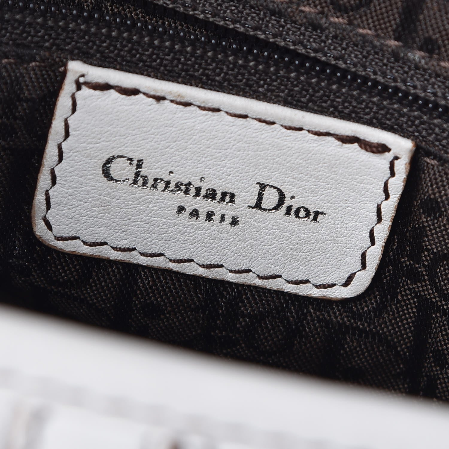 Christian Dior Calfskin Saddle Bag White 7 of 14
