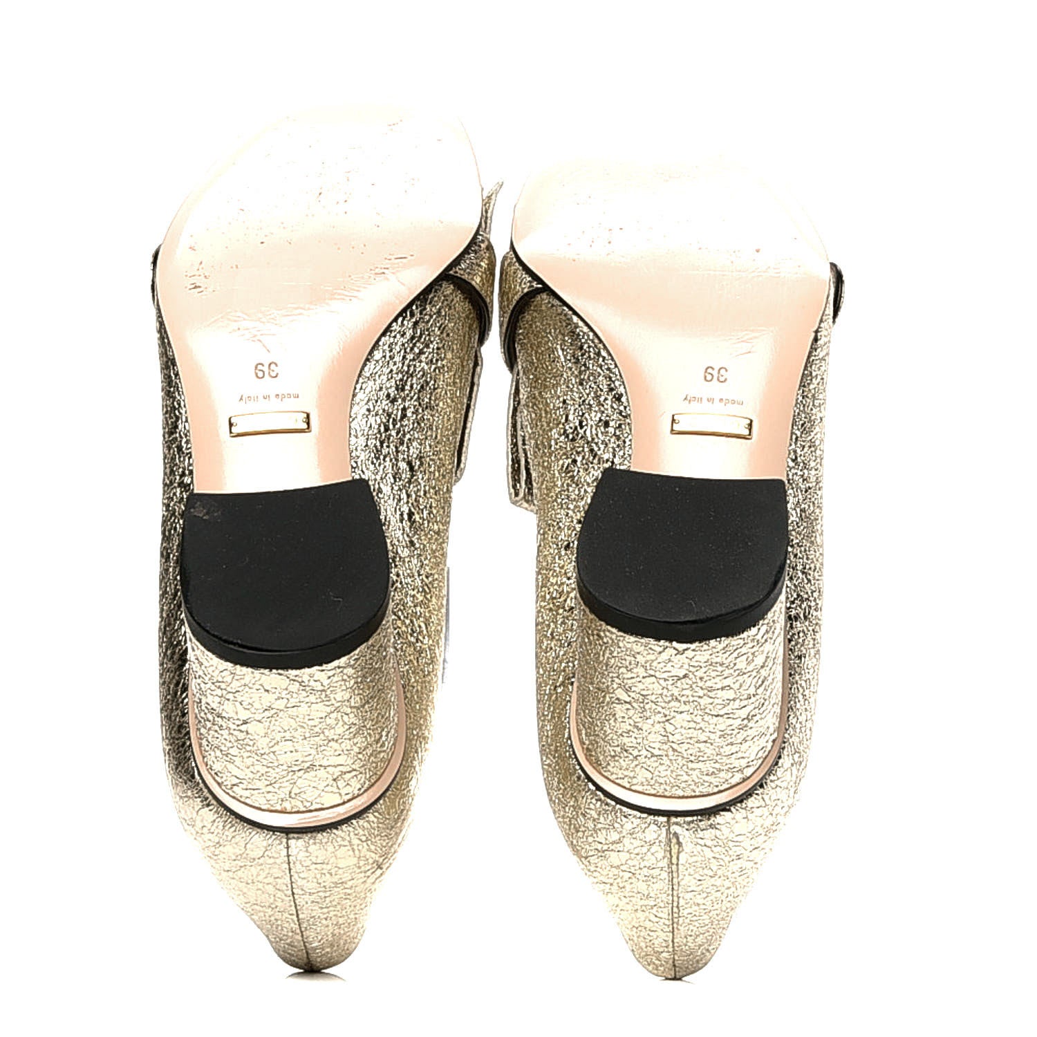 Gucci Galassia GG Marmont Fringe 50mm Loafer Pumps 39 Platino 4 of 6