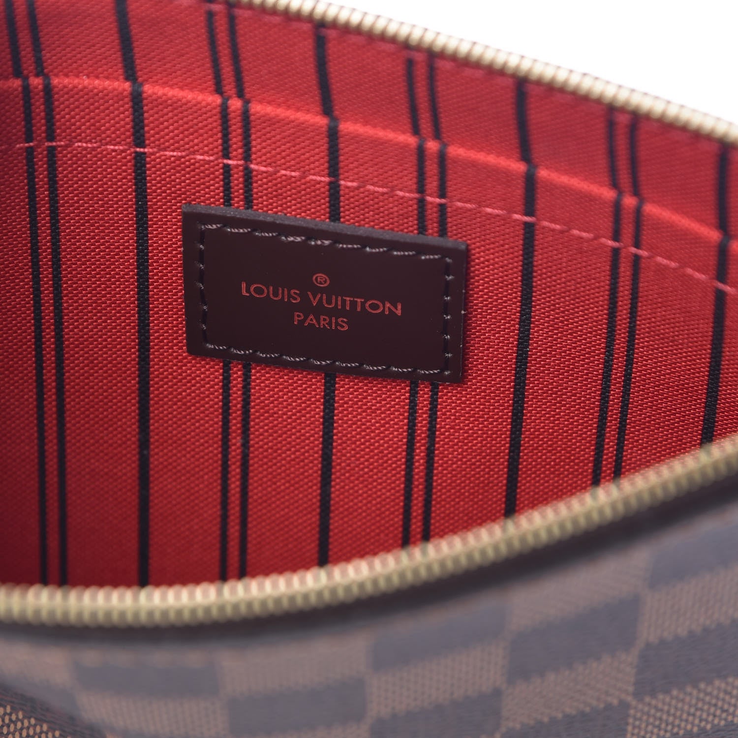 Louis Vuitton Damier Ebene Neverfull MM GM Pochette 6 of 8