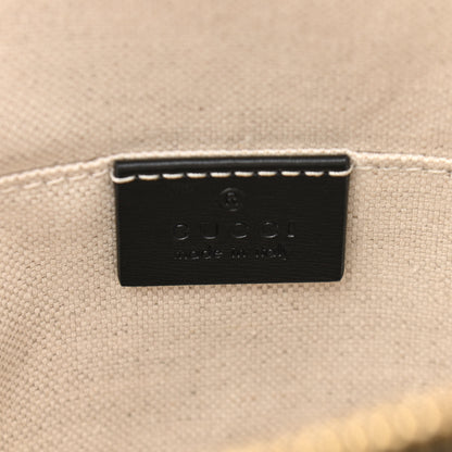 Gucci Boarded Plutone Calfskin Bi-Color Mini Horsebit 1955 Top Handle Bag Mystic White Black 6 of 10