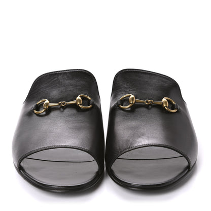 Gucci Malaga Kid Horsebit Slide Sandals 40.5 Black 2 of 10