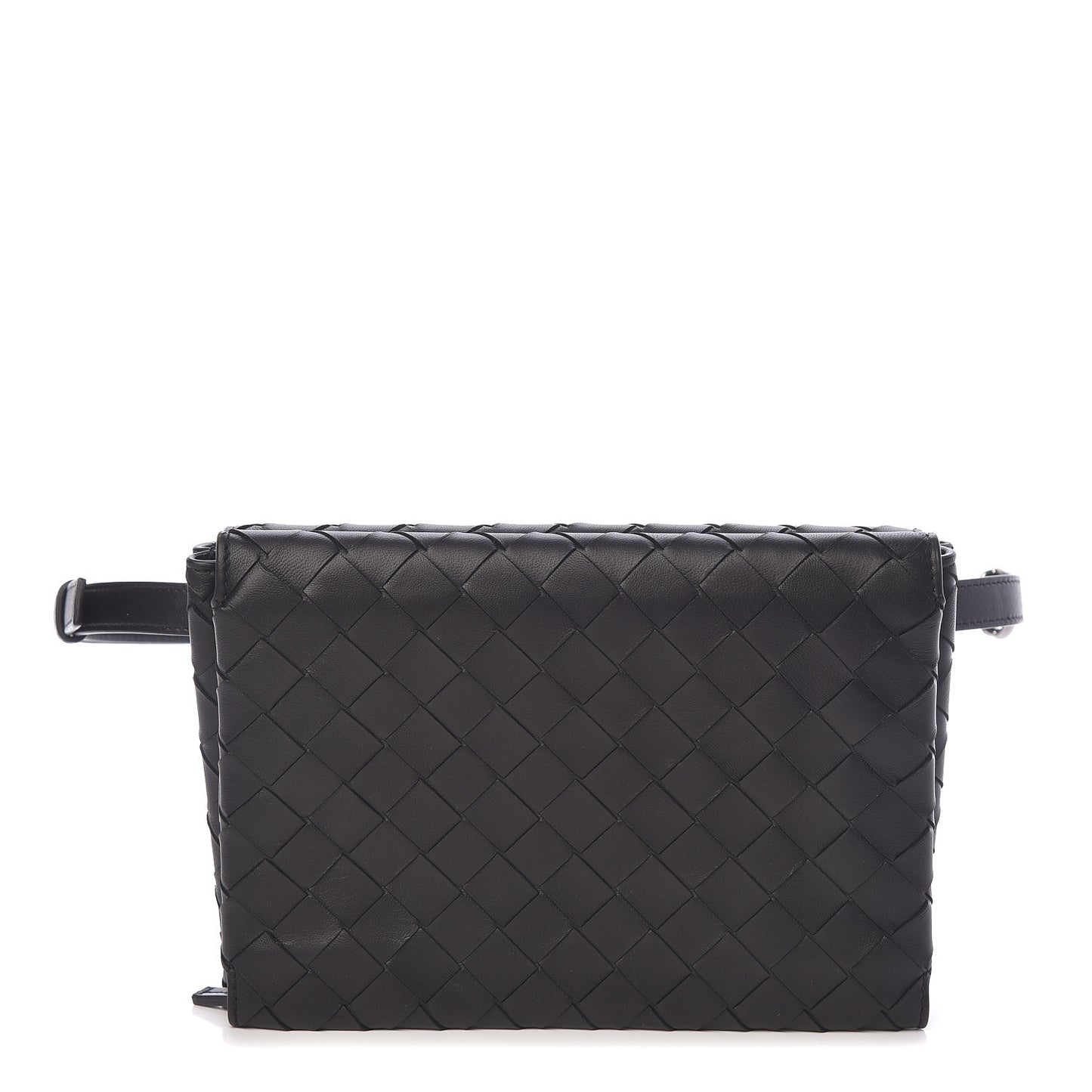 Nappa Intrecciato Belt Bag Black
