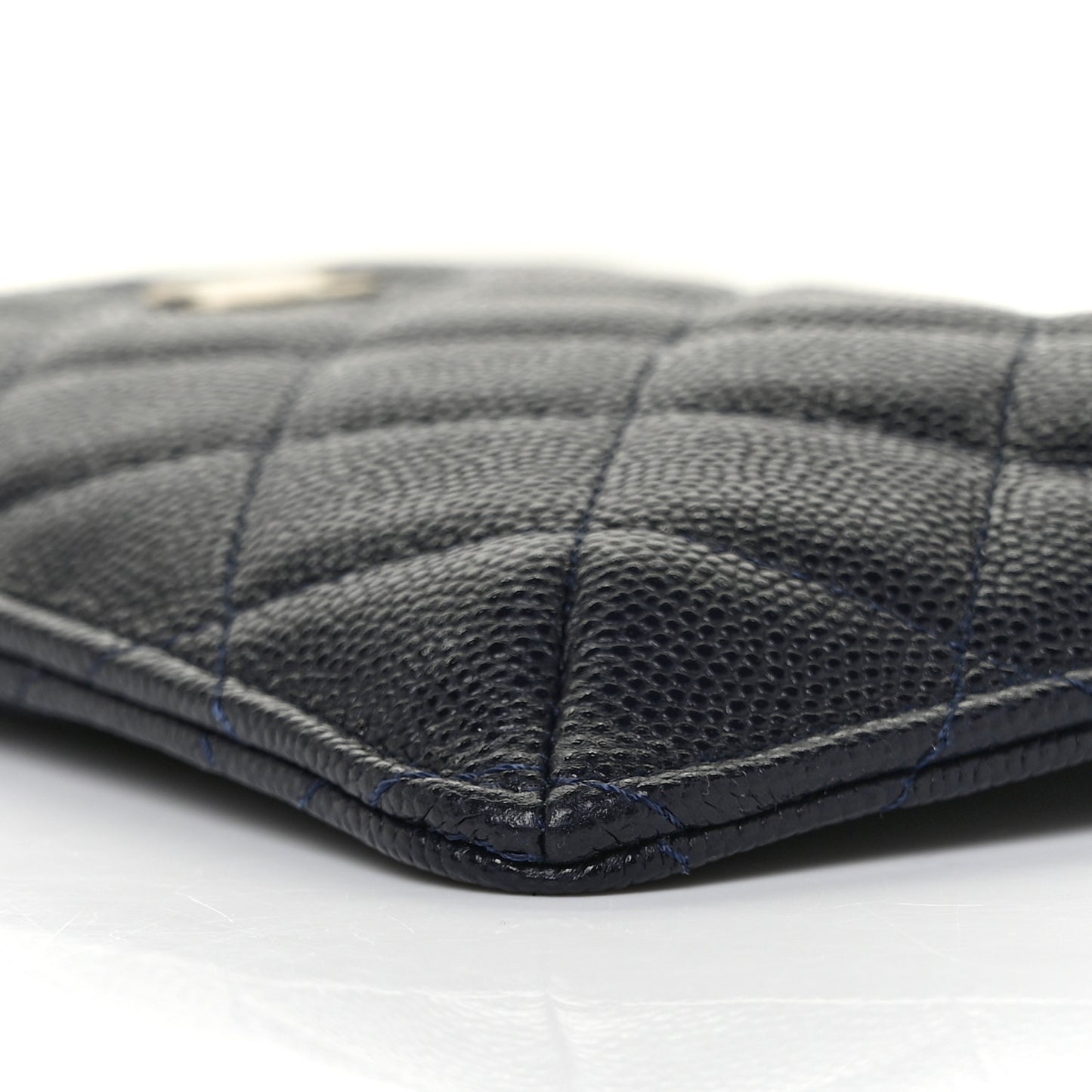 Caviar Quilted Classic iPhone Pouch Navy