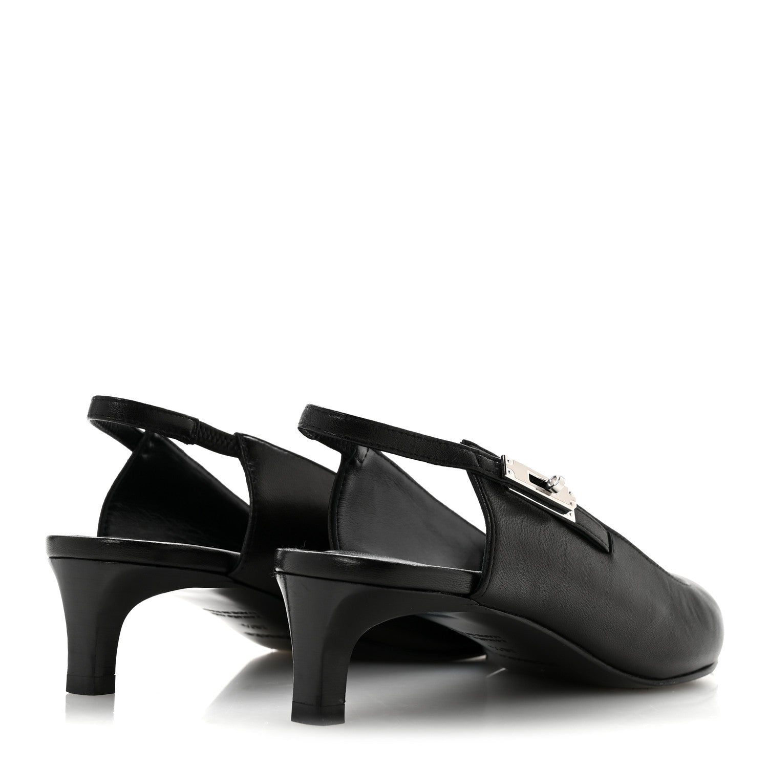 Hermes Nappa Lover 40 Pumps 38.5 Black 5 of 10