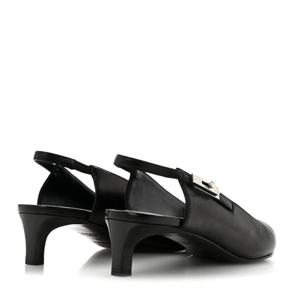 Hermes Nappa Lover 40 Pumps 38.5 Black 5 of 10
