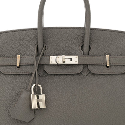 Hermes Togo Birkin 25 Etain 8 of 11