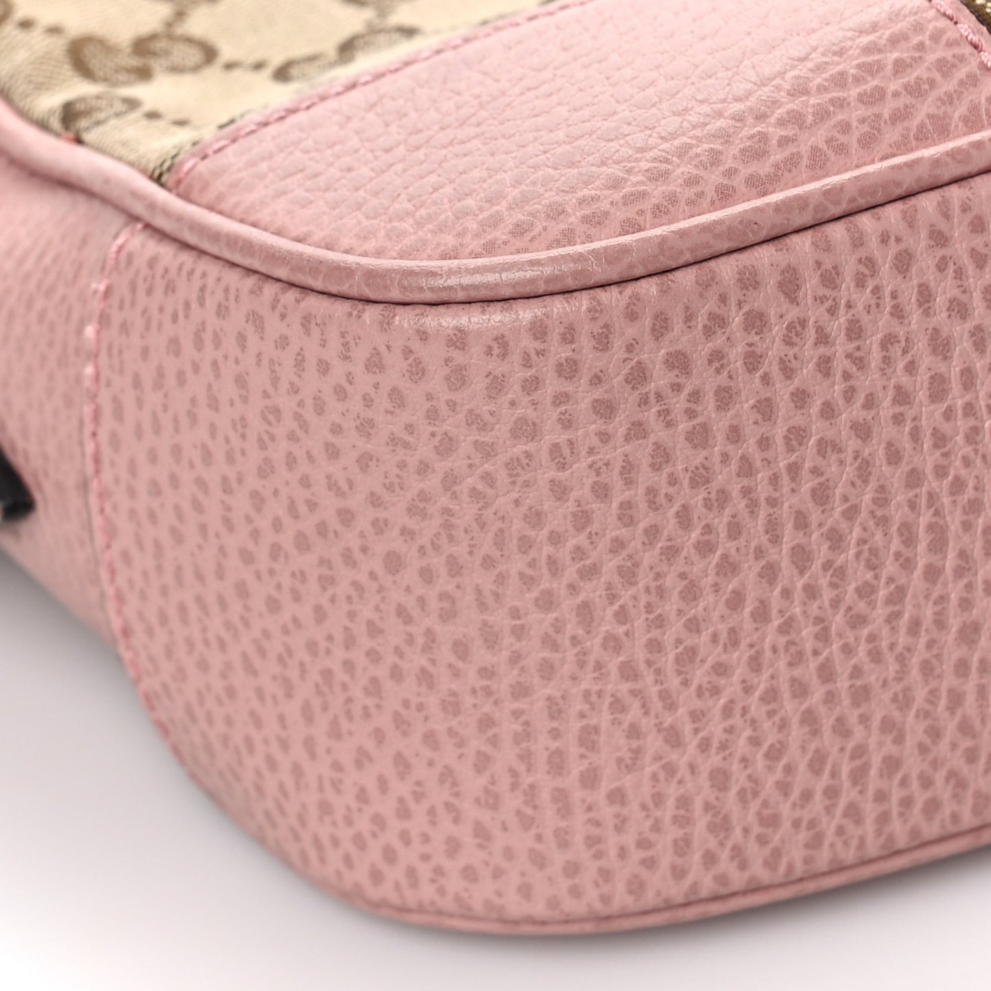 Monogram Mini Bree Messenger Bag Beige Soft Pink