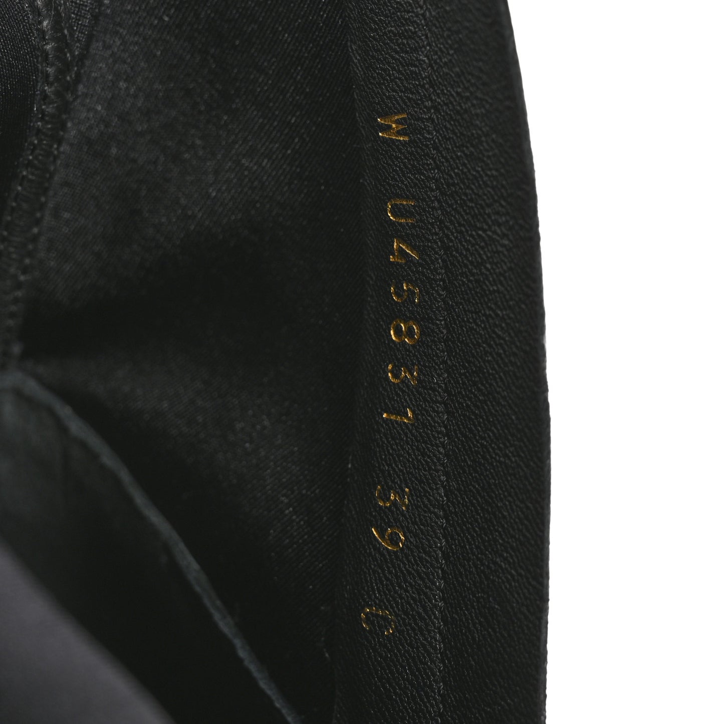 Stretch Lambskin Cap Toe CC Short Boots 39 Black