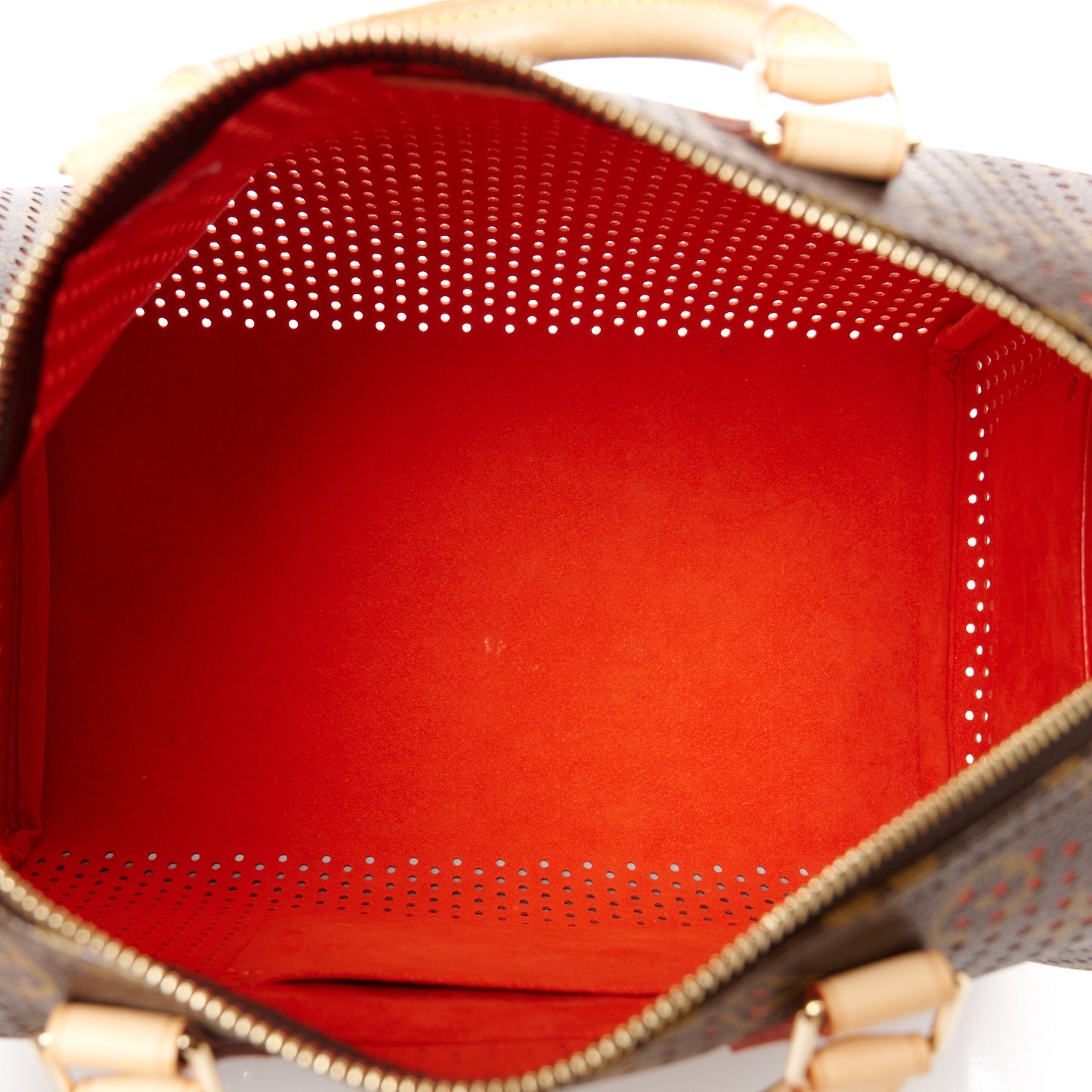 Monogram Perforated Speedy 30 Orange
