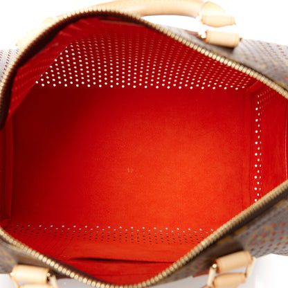 Louis Vuitton Monogram Perforated Speedy 30 Orange 5 of 9
