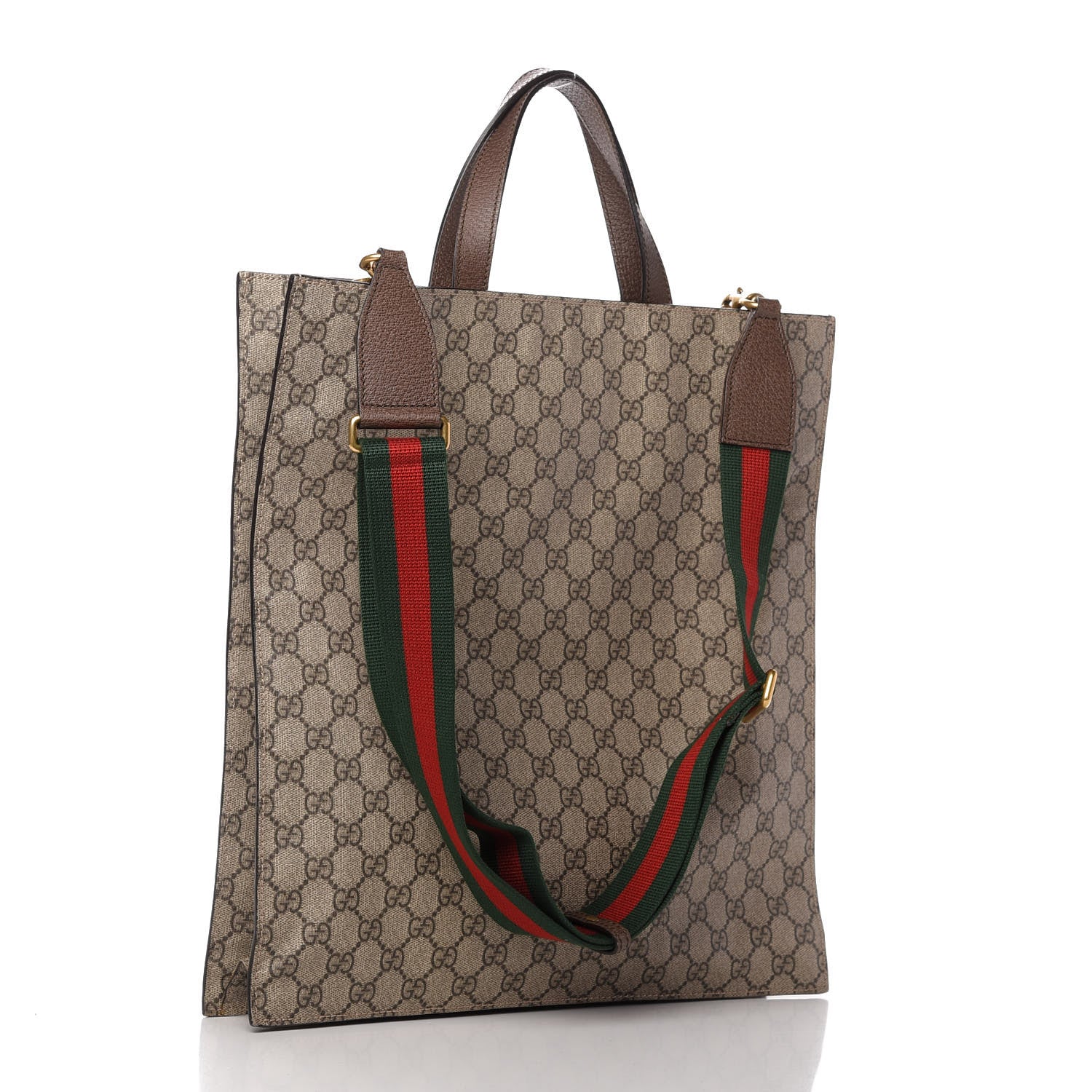 Gucci Soft GG Supreme Monogram Courrier Vertical Tote Beige New Acero 3 of 10
