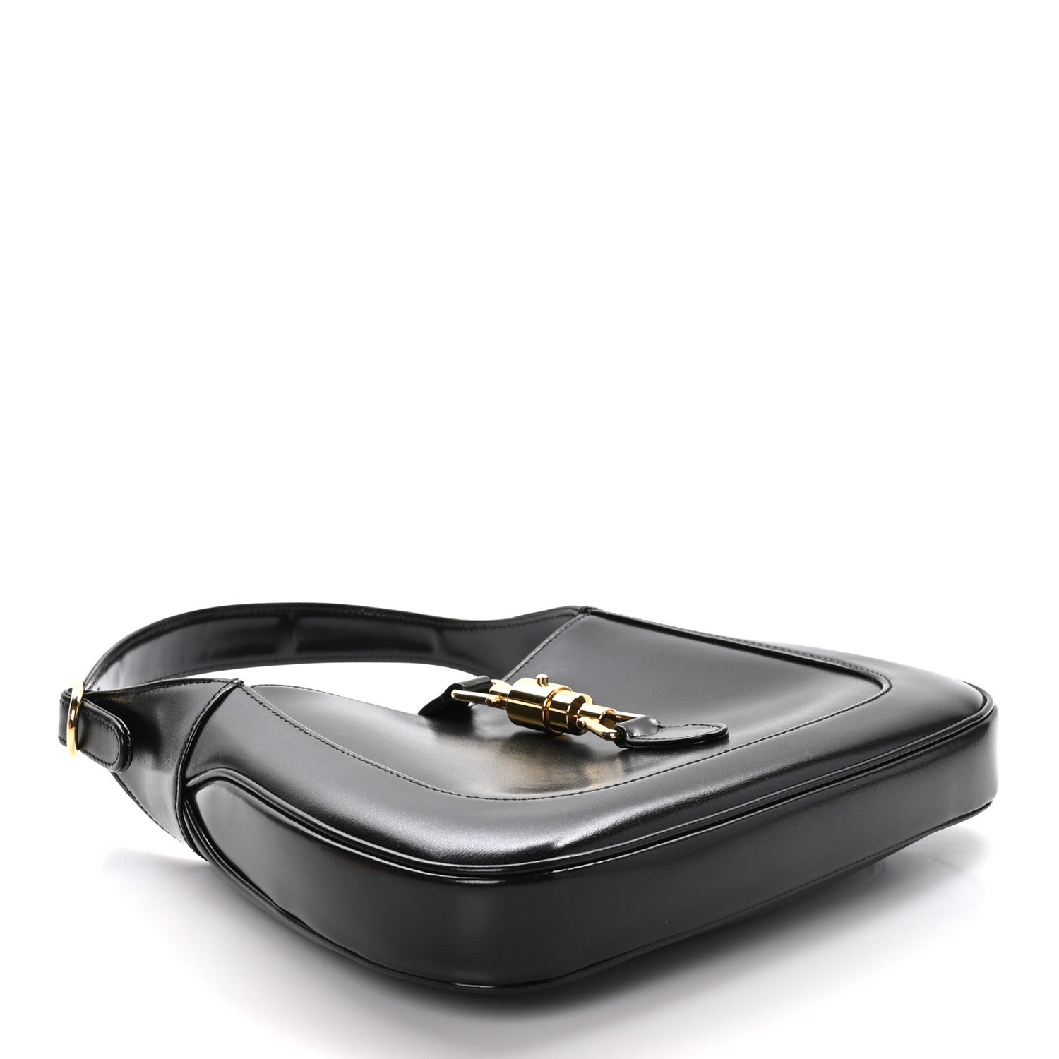 Gucci Boarded Dyana Lux Calfskin Small Jackie 1961 Hobo Black 4 of 10